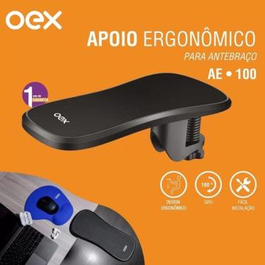 Imagem de Apoio Ergonômico Para Antebraço Ae100 Preto
