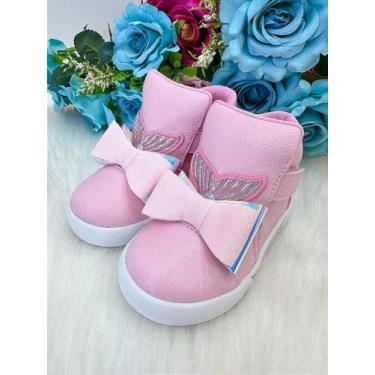 Imagem de Tênis Bota Encanto de Criança Sereia Ariel Rosa - Conforto e Estilo, P