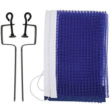 Imagem de Rede de mesa de tênis de poliéster simples portátil, suporte de metal, acessórios esportivos de substituição com longa vida útil para uso interno e externo