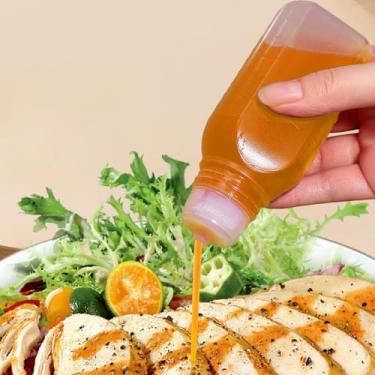 Imagem de Garrafas de plástico para condimentos, ketchup, geléia, maionese, azeite de oliva, vinagre, cozinha e artesanato, reutilizável (30 ml)