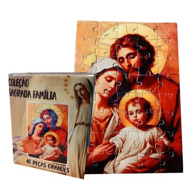 Imagem de Quebra-cabeça Idosos Sagrada Familia de Deus com 40 peças grandes
