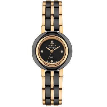 Imagem de Relógio Technos Feminino Ceramic Sapphire Dourado - 5y36ac-1p
