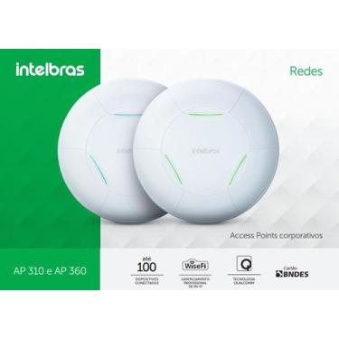 Imagem de Roteador Wireless Empresarial de Teto Intelbras AP 310 com Velocidade 