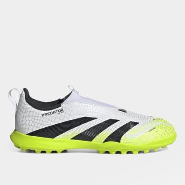 Imagem de Chuteira Society Infantil Adidas Predator League LL Unissex, Branco, 3