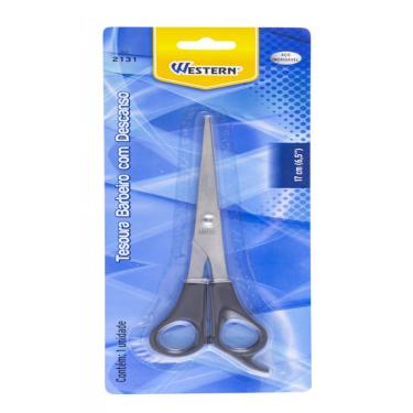 Imagem de Tesoura Barbeiro Desc Preto 6,5 Western
