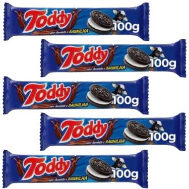 Imagem de Biscoito Toddy Recheado Baunilha Bolacha 100g Kit 6 Pacotes Kits na Web
