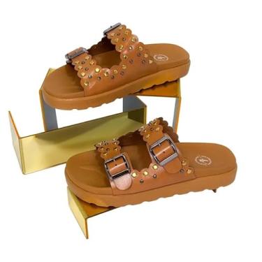 Imagem de PAPETE CARAMELO COM DUAS FIVELAS (CARAMELO, BR, Adulto, Numérico, 34)