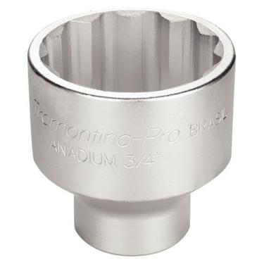 Imagem de Soquete Estriado em Aço Cromo Vanádio 60 mm - Encaixe 3/4" - Tramontin