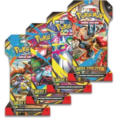 Imagem de Pokemon Trading Card Game TCG: Mega Evolution 8 Sleeved Booster Packs - 80 Cards