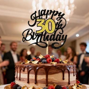 Imagem de Cake Decoration Digital number Party Insert Ornament for Celebration Event Dessert Display Creative Reusable Baking Accessory