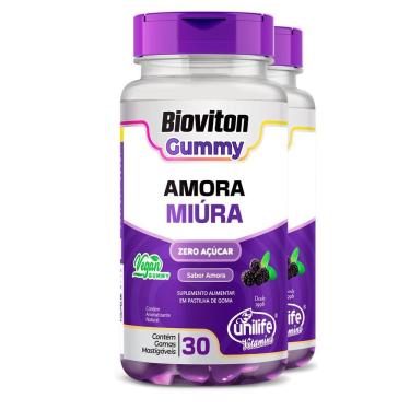 Imagem de Kit 2 Gummy Amora Miura Unilife 30 Gomas