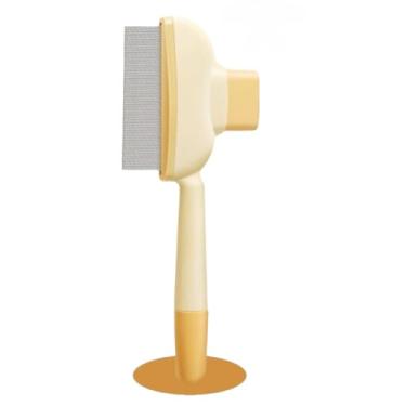 Imagem de Pente De Cabelo Para Animais De Estimação, Pulgas De Cachorro, Gato, Agulha De Aço Inoxidável(Amarelo,Tamanho único)