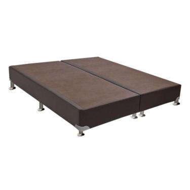 Imagem de Cama Box Base King Universal Courano Brown (193x203x30) - Ortobom