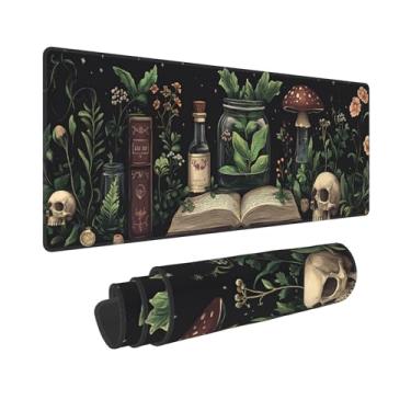 Imagem de Tapete de mesa Dark Academy grande para jogos, mouse pad estendido Dark Academy, grande para laptop, computador, mouse para decoração de mesa de escritório, 90 x 40 cm