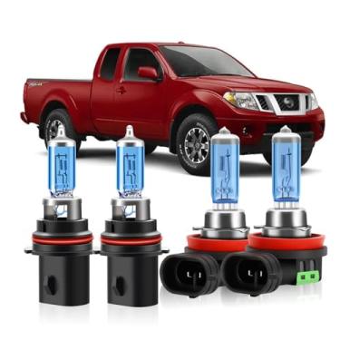 Imagem de KINGSOFE Lâmpadas de farol de halogênio, kit combo de farol alto e baixo 9007/HB5 e farol de neblina H11/H8/H9, 100W 6000K branco, 300% mais brilhante, Plug and Play