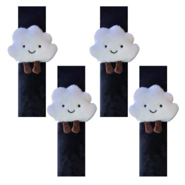 Imagem de Almofadas de cinto de segurança de carro com nuvem fofa - capas de cinto de segurança fofas para uma condução mais confortável - Alça de ombro de segurança para cinto de segurança almofada protege