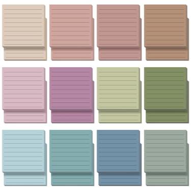 Imagem de Yinder 24 peças de notas adesivas inspiradoras com linhas, bonito bloco de notas adesivas motivacionais presentes de agradecimento de funcionários a granel para Natal, professor, enfermeira, colega de