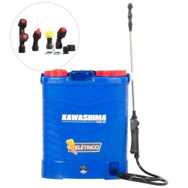 Imagem de Pulverizador costal agrícola a bateria 20 litros com 4 bicos - PEG 20 