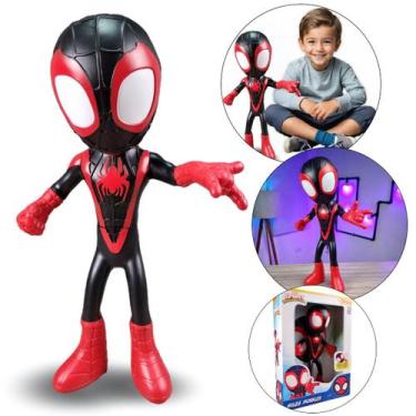 Imagem de Homem Aranha Miles Morales Spidey Boneco Grande Spider Man - Mimo