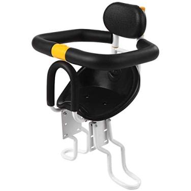 Imagem de JOEUQK Assento de bicicleta infantil, assento de bicicleta infantil dobrável, ajustável, assento de segurança para bebês, carga máxima com pedais de apoio para descanso traseiro, para bicicleta de