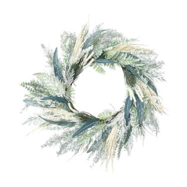 Imagem de rockible Grinalda de lavanda artificial 2025 primavera grinalda decoração pendurado guirlanda flor grinalda porta para fazenda fora do café