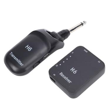 Imagem de SPYMINNPOO de Guitarra Sem Fio, 2,4 GHz UHF 2 Modos Transceptor Elétrico Recarregável Transmissor Receptor Plug Play de Alcance de 100 Pés para Teclado de Violino Baixo