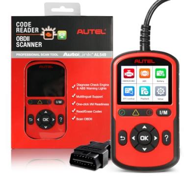 Imagem de Autel Scanner OBD2 AutoLink AL549: Leitor de código de motor de verificação 2025, ferramenta de diagnóstico ABS, teste universal de bateria de carro e alternador, versão de atualização de Autel AL519