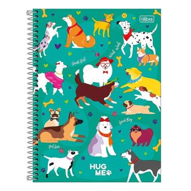 Imagem de Caderno Universitário Capa Dura A4 16 Matérias 256 Folhas Hug Me Tilibra Estampa 1