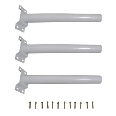 Imagem de Suporte Barra Luminaria Solar Kit Com 3 Unidadesrua Poste