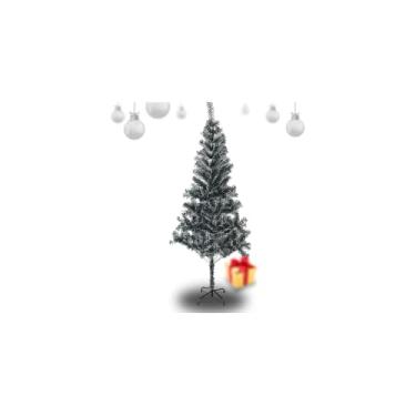 Imagem de Árvore de Natal Pinheiro Verde, 1,80m de Altura, 320 Galhos, Base de Metal, Material PVC, Decoração Natalina para Casa
