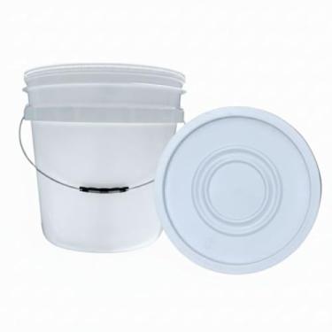 Imagem de Balde 30 Litros com Tampa Lacre Jaguar | Embalagem Forte e Segura | Para Armazenamento Alimentício e Químico