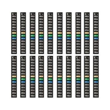 Imagem de Termômetro Digital De Aquário Com Escala Dupla C/F, Adesivo De Medição