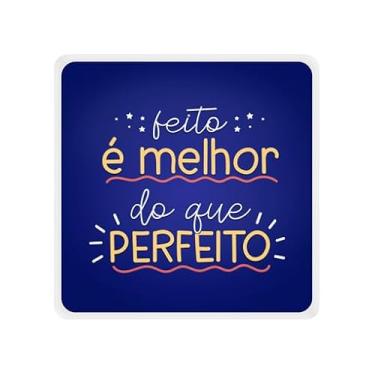 Imagem de Luminária Box Slim Feito é Melhor que Perfeito USB – Decorativa, LED 5W, Luz Suave, Bivolt