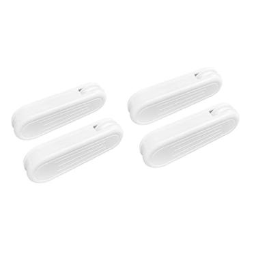 Imagem de HASAYAKI Pesos de cordão de cortina, pacote com 4 pingentes de cordão de plástico para persianas verticais e cortinas - Branco