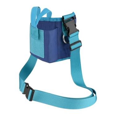Imagem de kowaku Bolsa para Garrafa de Água, Porta-Copo Térmico com Bolso para Celular e Alça de Ombro para Passeios com a Família e Amigos, Azul