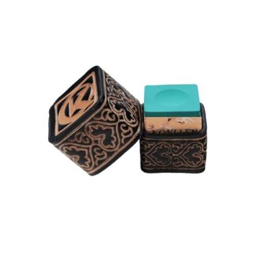 Imagem de KONLLEN Giz de bilhar com suporte de taco de sinuca Nano Technology para torneios profissionais de giz de sinuca dedicado