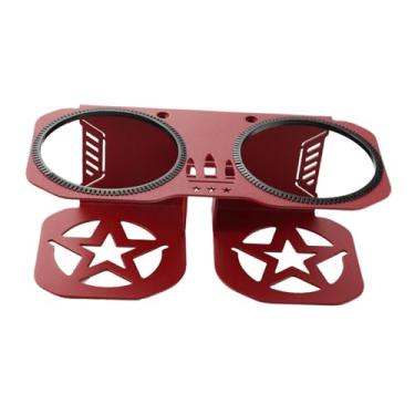Imagem de Aymzbd Alça de Apoio com Porta-copos, Suporte para Garrafa de água, Fácil Instalação de Copos, Porta-copos com Acessórios para S 1000, Vermelho
