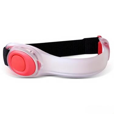 Imagem de Bracelete Reflexivo com Luz LED para Corrida Noturna Dazzle Night Running Lâmpada de Braço Corredor Ciclista Brilhante Aumenta a Visibilidade Múltiplos Usos Caminhada Ciclismo Cinturão Ajustável Alto