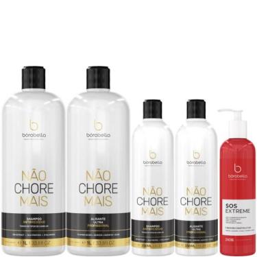 Imagem de Borabella Não Chore 2x1L + Kit 2x350ml + SOS Reconstrutor