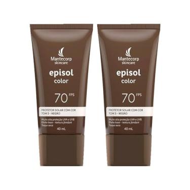 Imagem de Kit Mantecorp Episol Color- 2 Protetores Solares Facial FPS70 Tom 5 Negro 40ml