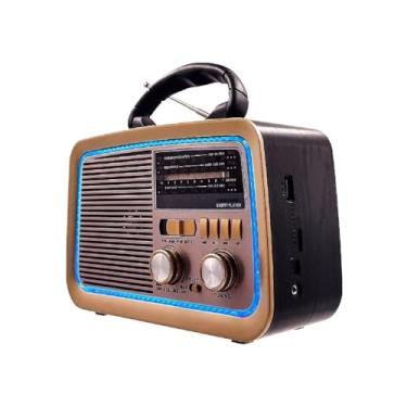 Imagem de Rádio Am Fm Retrô Vintage Antigo Bluetooth Pen Drive Bivolt 3188(Preto)