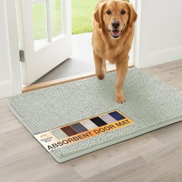 Imagem de Neater Pets Tapete de porta de cachorro de chenille 91 cm x 61 cm – Capacho de patas enlameadas super absorvente e de secagem rápida para prender sujeira, água e lama - Tapetes antiderrapantes e