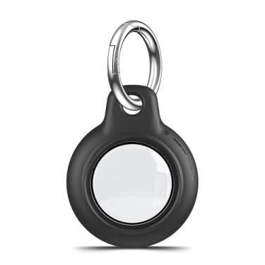 Imagem de MOLOSLEEVE Pacote com 1, 2, 4 unidades à prova d'água para Apple para suporte de AirTag, capa para AirTag com chaveiro, capa rígida à prova de choque e resistente a arranhões para rastreador de itens