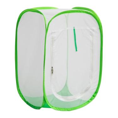 Imagem de Fenteer Cobertura de malha para plantas de jardim, cercado para plantas, gaiola de rede para canteiro, protetor de plantas para mudas e flores de, 40cm X 40cm X 60cm