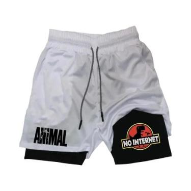 Imagem de Bermuda Masculina De Secagem Rápida Com Estampa De Pato Em Cartoon, Du