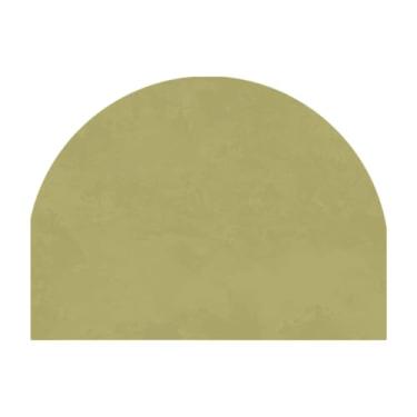 Imagem de Fenteer Adesivo de parede Boho Arch removível em PVC, decoração simples com arte geométrica, ideal para sala de jogos e sala de jantar, Amarelo Verde