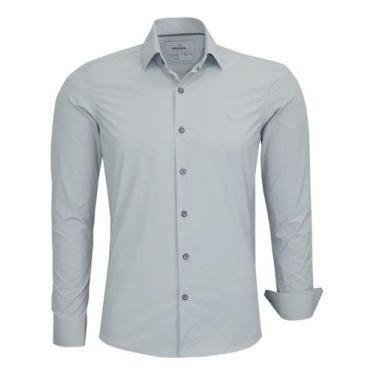 Imagem de Camisa Social Amil Manga Longa Slim Tecido Poliamida Elastano 1879, Ci