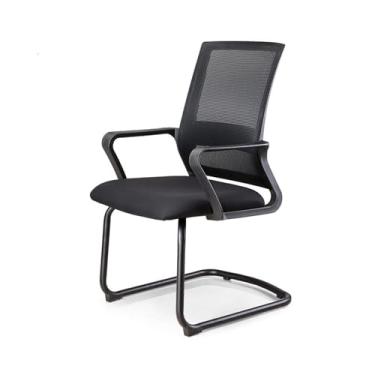 Imagem de WAOCEO Cadeira giratória executiva moderna cadeira de computador cadeira de escritório cadeira de arco cadeira de sala de conferências malha confortável respirável cadeira de estudo cadeira de