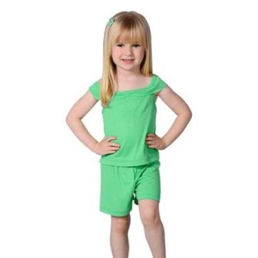 Imagem de Conjunto Blusa e Short Verde - Destak-Feminino