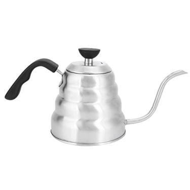 Imagem de KIMISS Chaleira de café Pescoço de Ganso de Aço Inoxidável - 1200ml Despeje sobre Cafeteira Com Bico de Precisão para Casa e Cafés (1200ml)